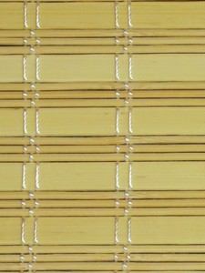 Material for manufacture of custom made bamboo blinds and bespoke shading