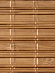 Material for manufacture of made to measure bamboo blinds and bespoke bamboo shading