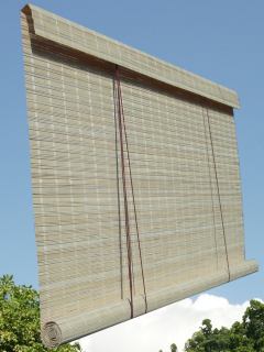 wicker roller blinds, made to measure outdoor bamboo blind