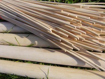 Rattan pole and pegging cane